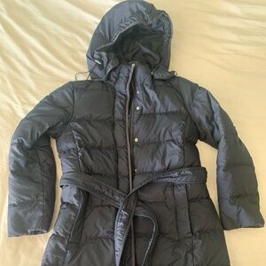 J. Crew Women’s Navy Trench Puffer Winter Jacket